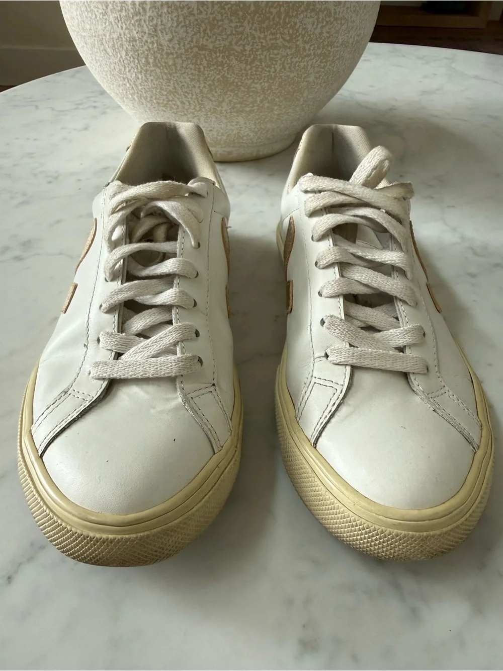 VEJA Esplar White Rose Gold Sneakers US 6 EU 37